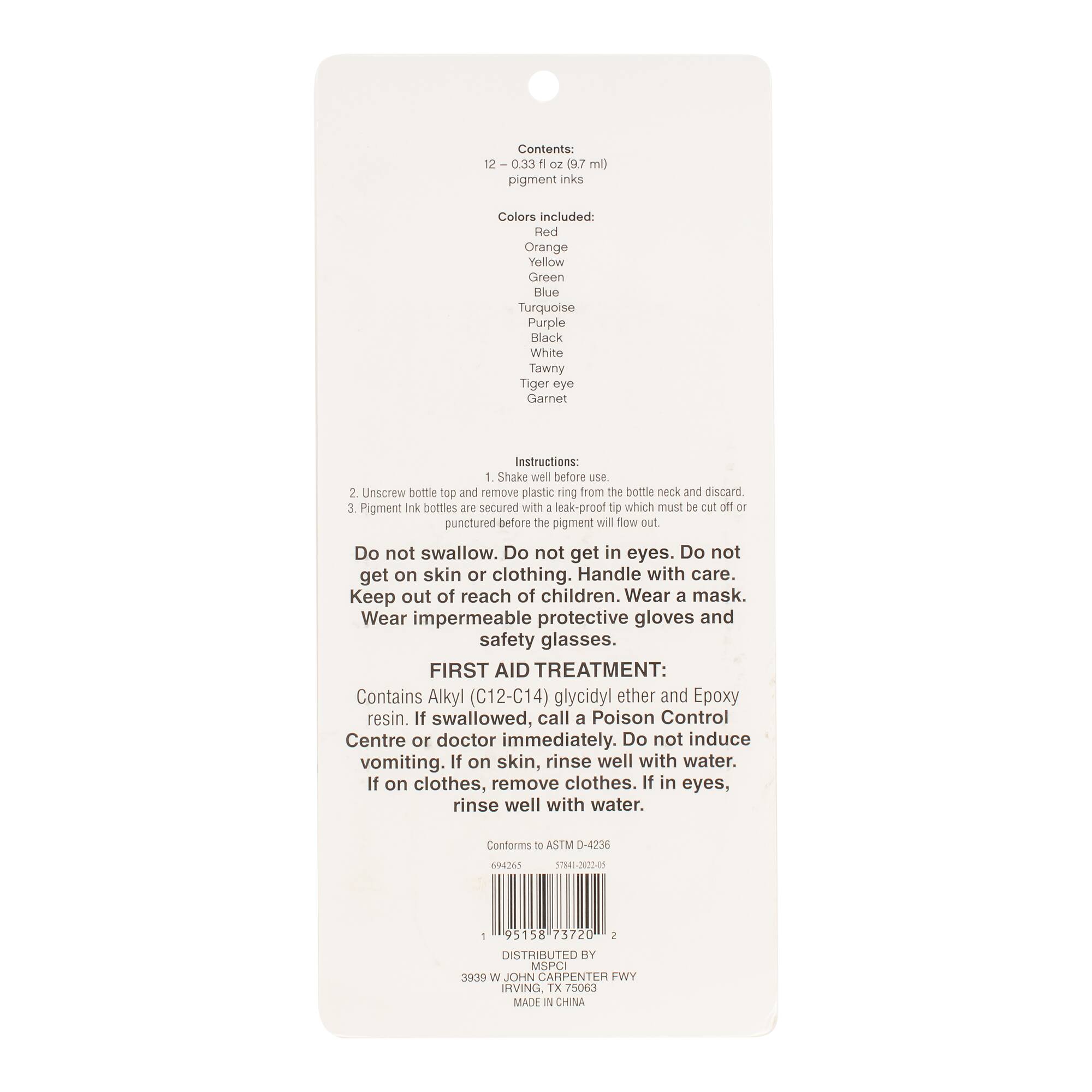 Bold Resin Pigment Ink Set by Craft Smart®